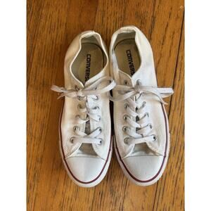Converse Chuck Taylor All Star Shoes Mens Size 6.5 White Low Top Canvas M7652